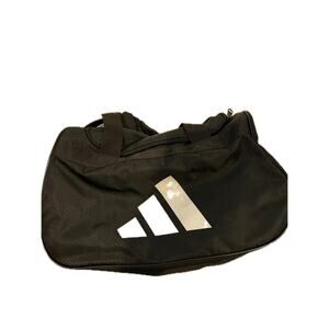 Adidas Defender Small White Black Gym Bag 18"x10"x12"